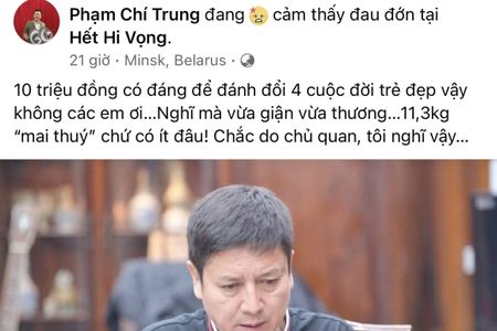 NSƯT Chí Trung tranh cãi với nhà báo trên Facebook vì vụ 4 tiếp viên hàng không xách ma tóe